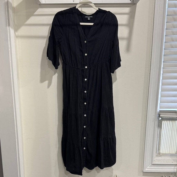 Chelsea & Theodore Black Maxi Dress - Picture 1 of 7